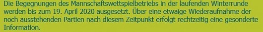 < Mitteilung des Bayerischen Tennis-Verbands vom 13.03.2020 >